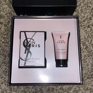 YSL Mon Paris fragrance perfume and lotion set